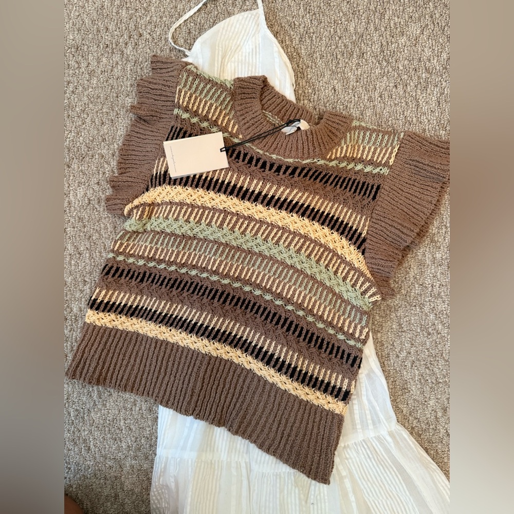 ELAN- Boho style Maxi dress with detachable sweater